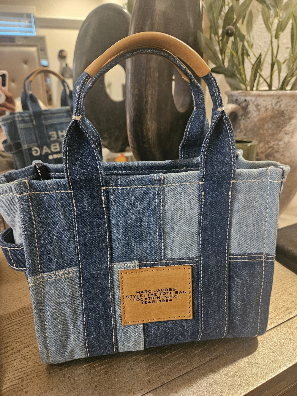 Marc Jacobs Small Denim Tote Bag - Picture 3 of 15